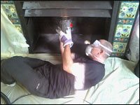 Ensure the chimney damper is in working order